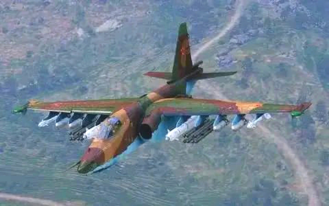 FLASH/RDC : le Sokhoi-25 de nouveau dans le ciel de Masisi au lendemain des frappes sur le M23