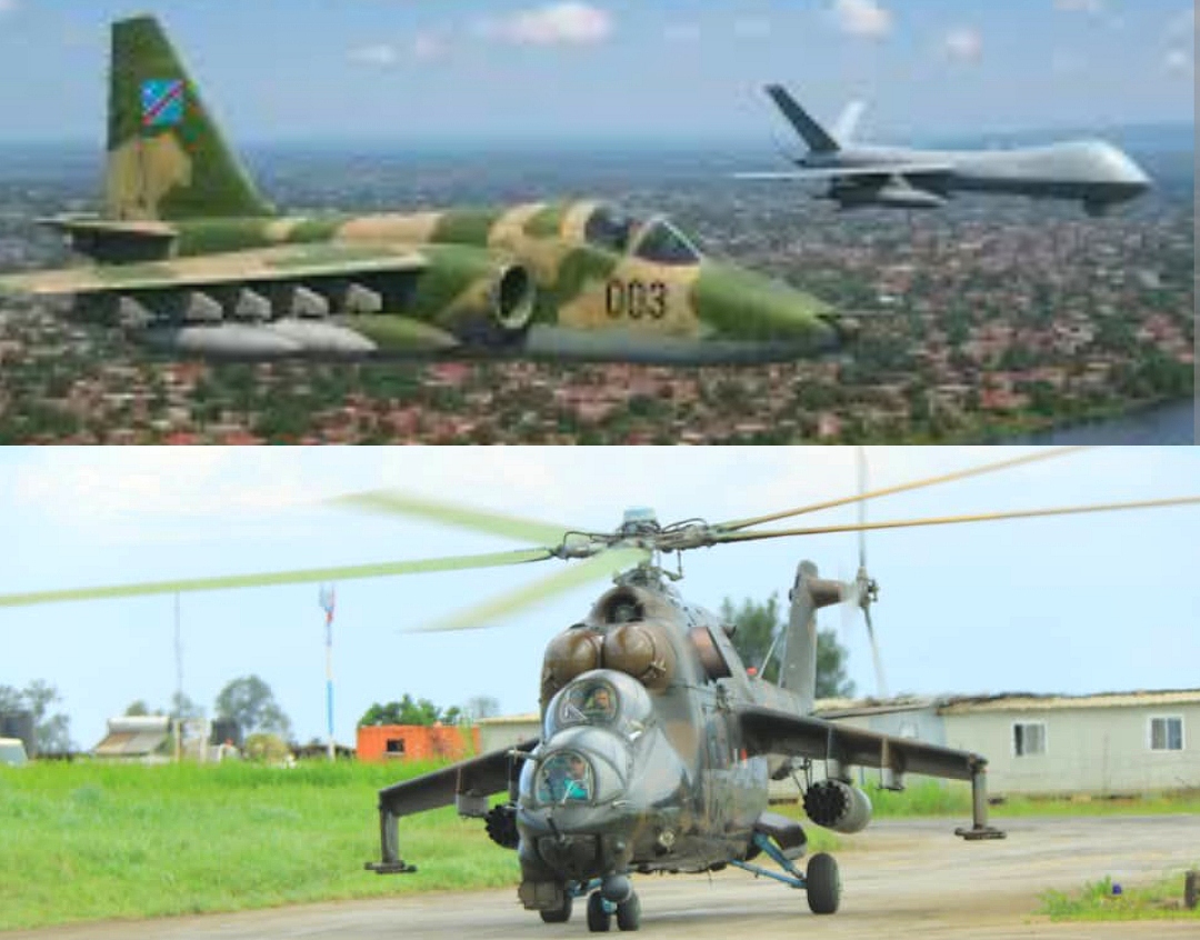 RDC : voici les nouvelles positions du M23 touchées par des bombardements aériens dans le Nord-Kivu