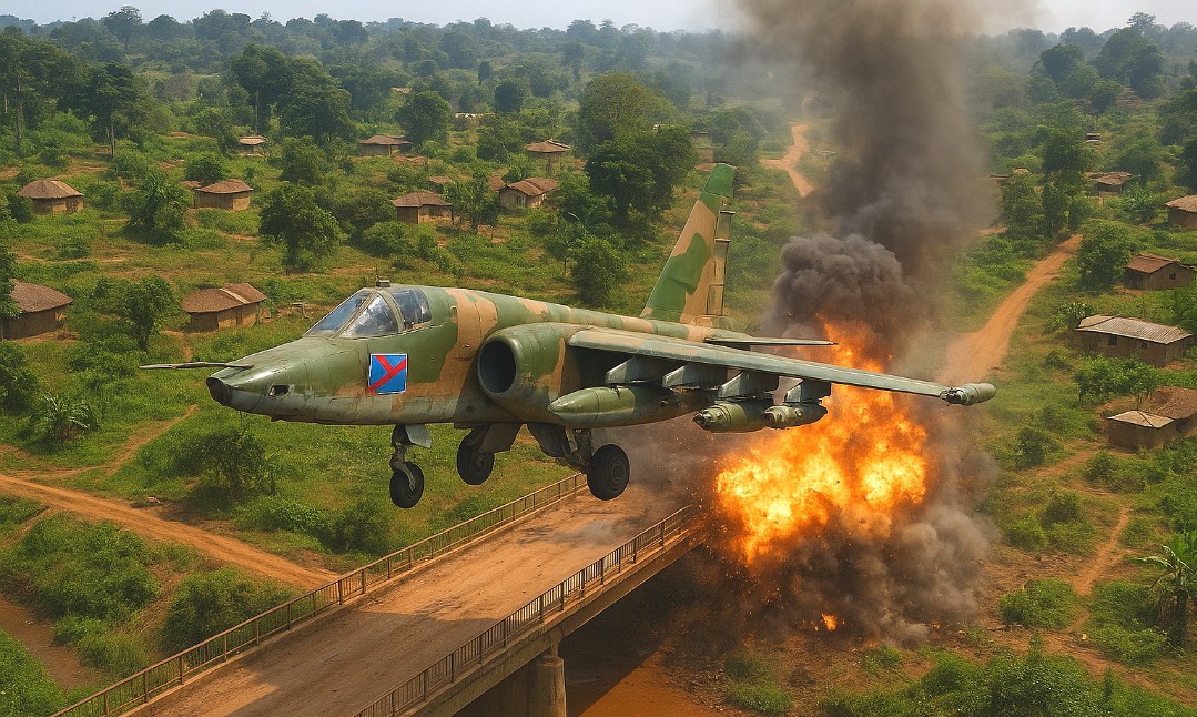 RDC : l’aviation des FARDC détruit le pont Mpety pour freiner l’avancée du M23 dans le Walikale